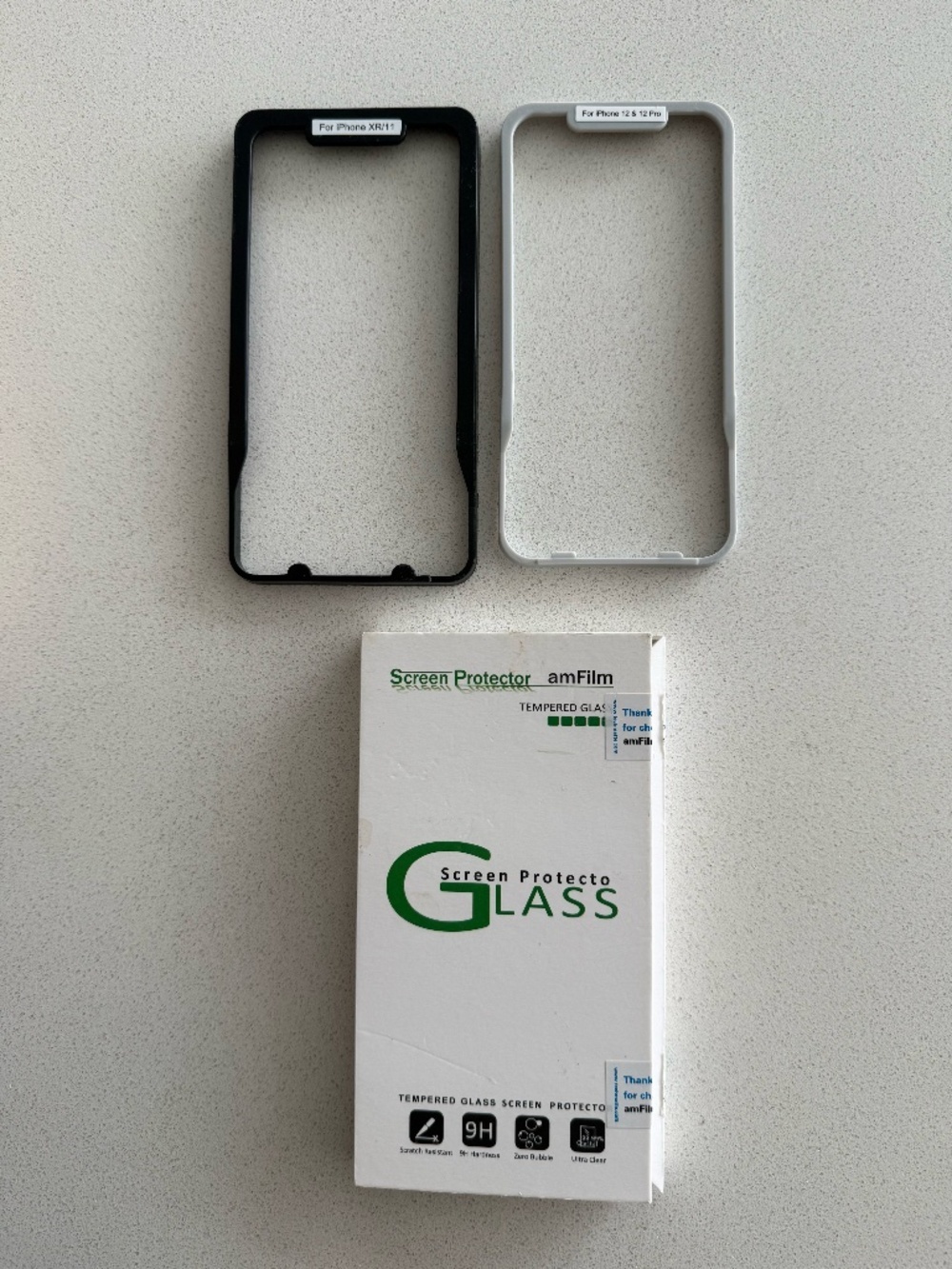 2-Pack Tempered Glass iPhone Screen Protectors for iphone XR/11, 12 & 12 pro